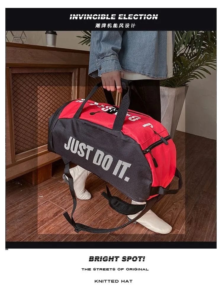 Jordan 2 in 1 Backpack & Duffel Bag - Red n Black