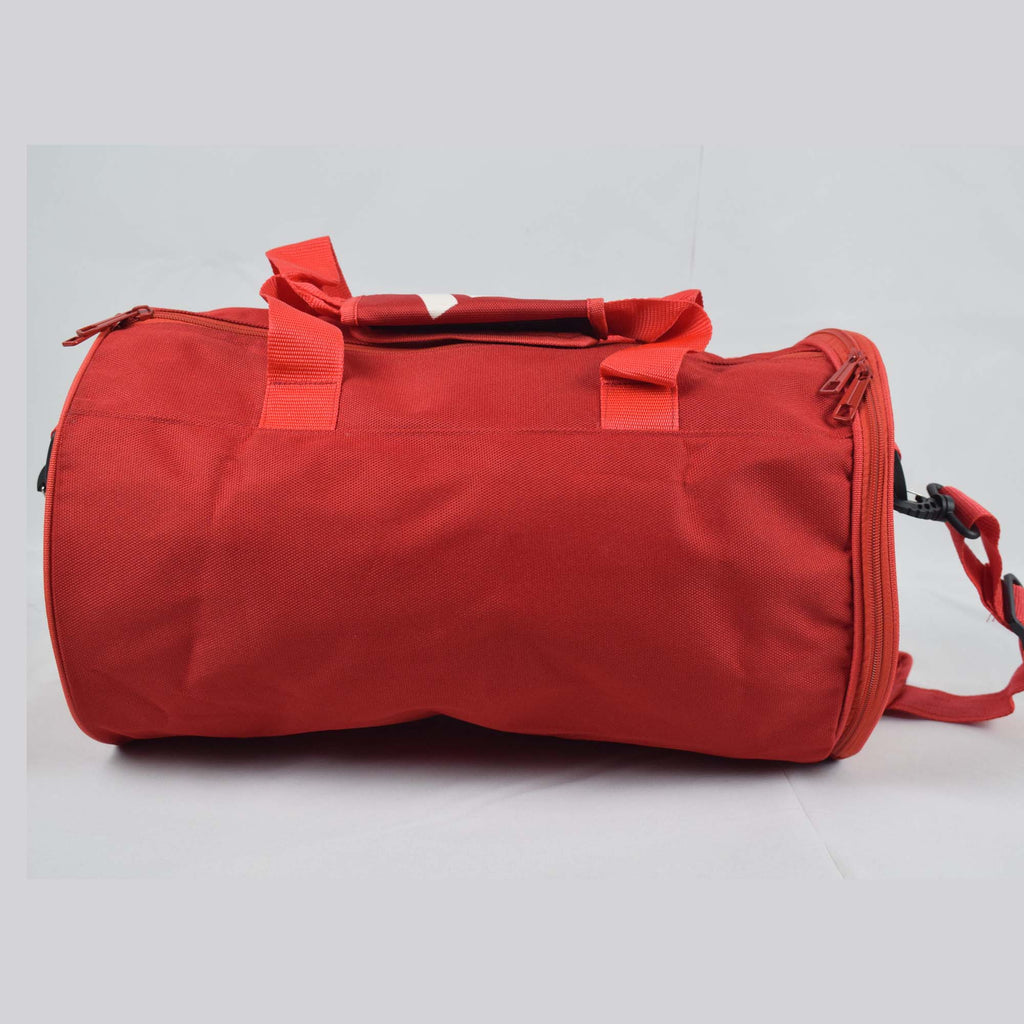 Ads Duffle bag With Shoe Compartment Red & Black - 18 inches