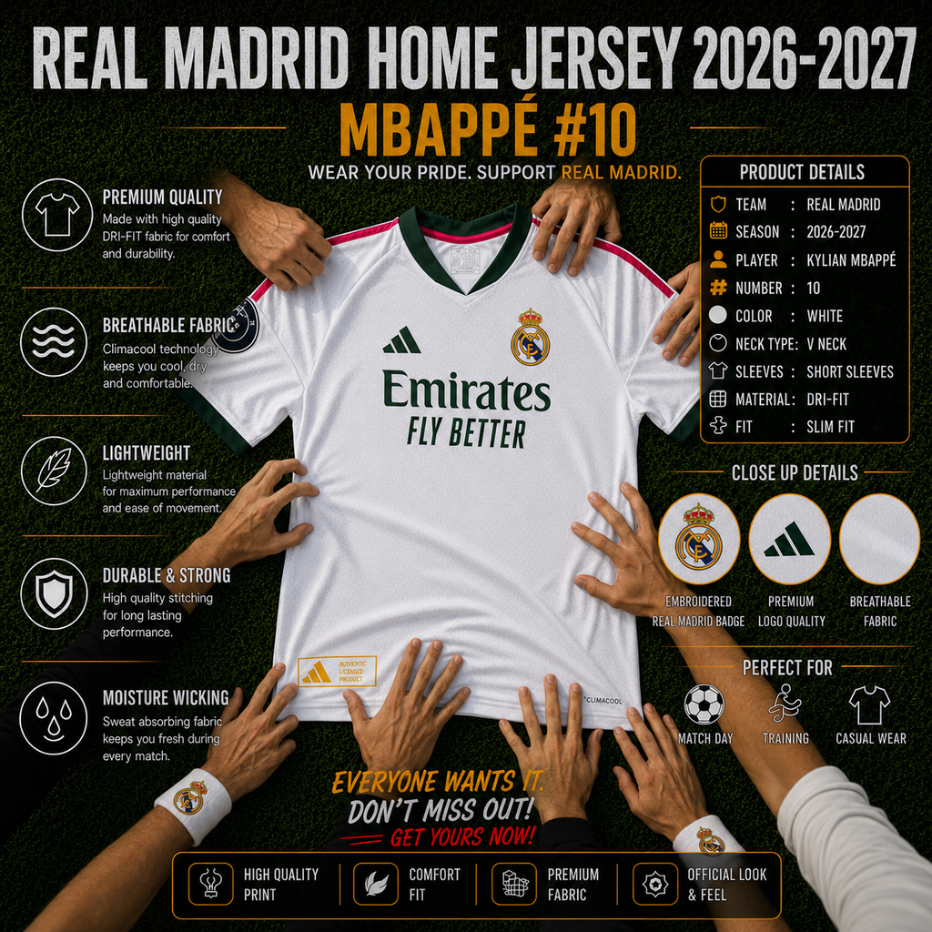 Real Madrid Home Jersey 2026–2027