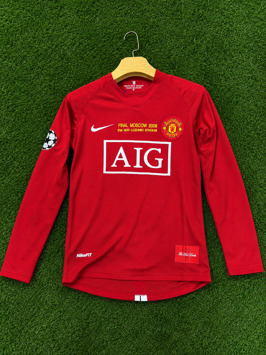 Manchester United Retro 2008 Home Kit – Moscow Final Edition