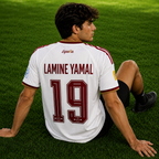 Spain Home Jersey 2026 White | Lamine Yamal #19 Football Shirt | Premium Quality | Climacool Edition