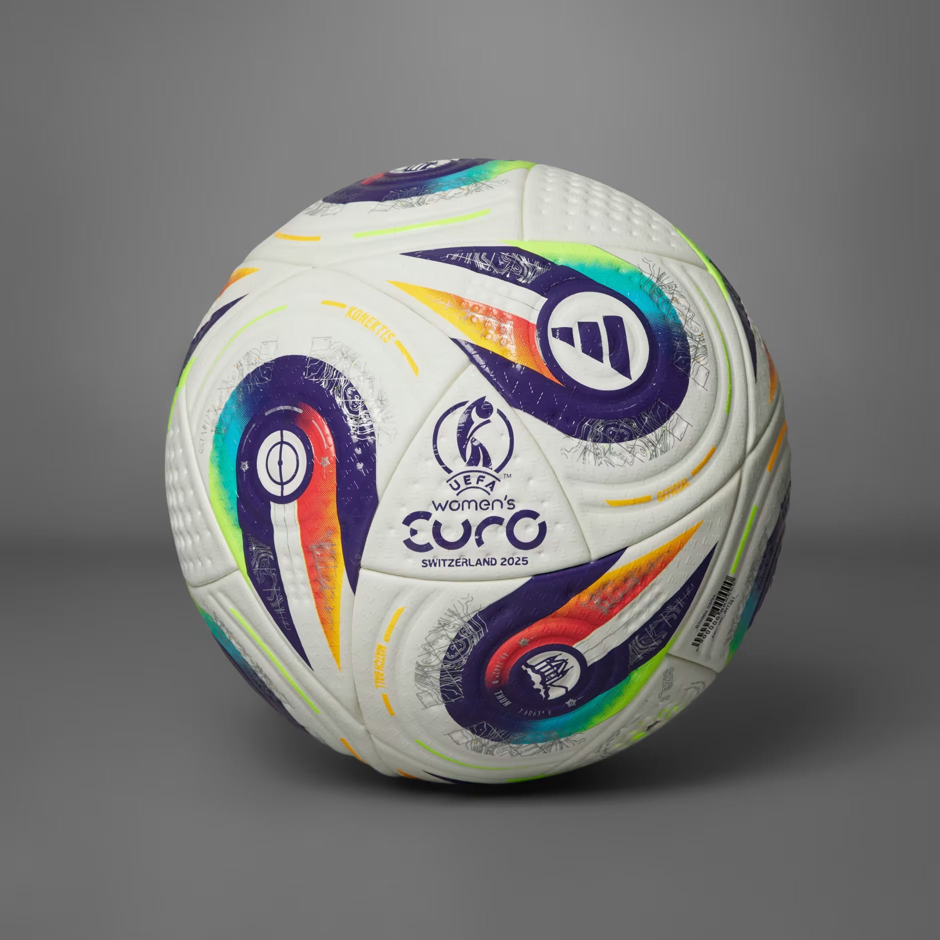 Adidas Women's Euro 2025 Konektis Training Football - Size 5