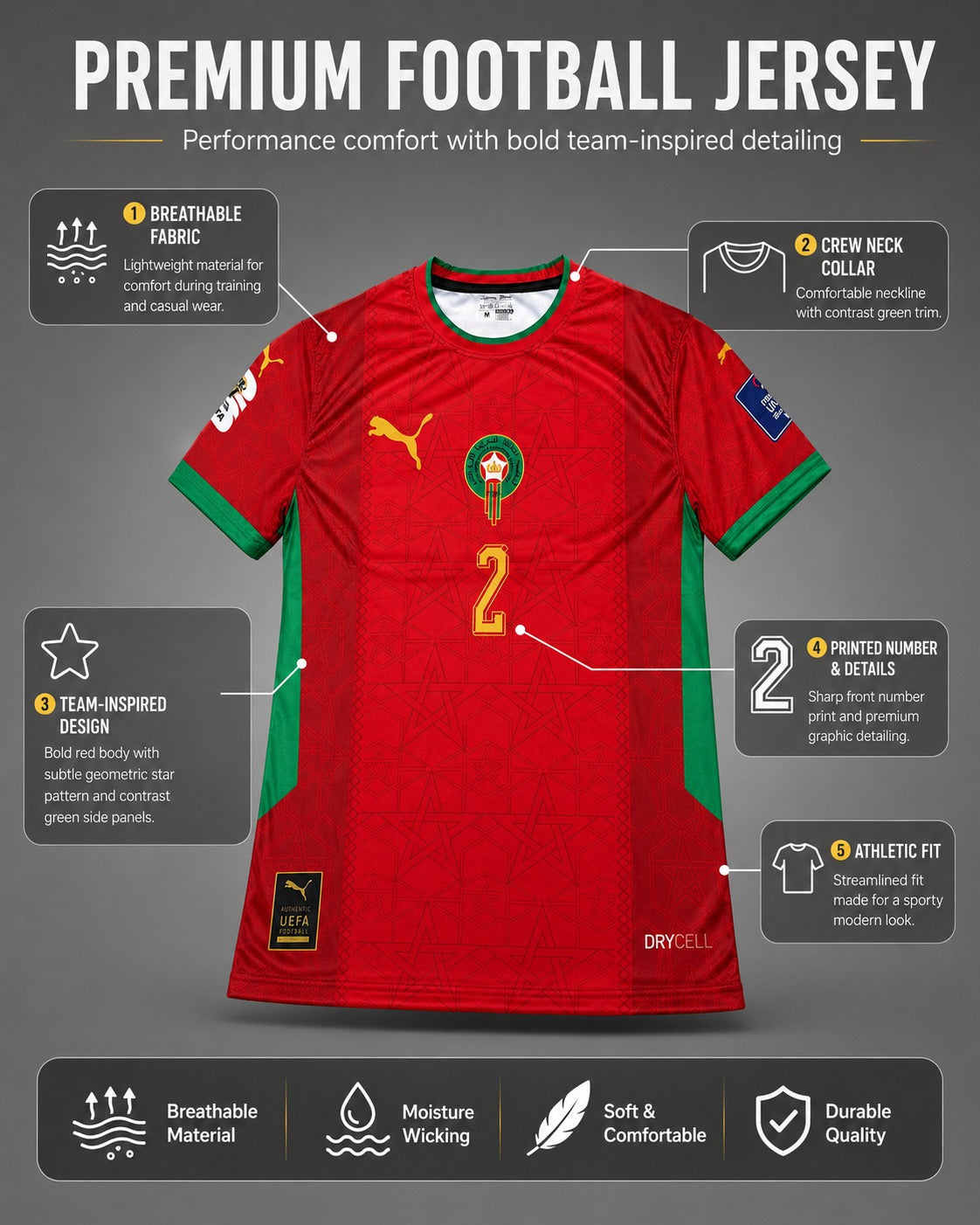 Morocco - World Cup Home Jersey