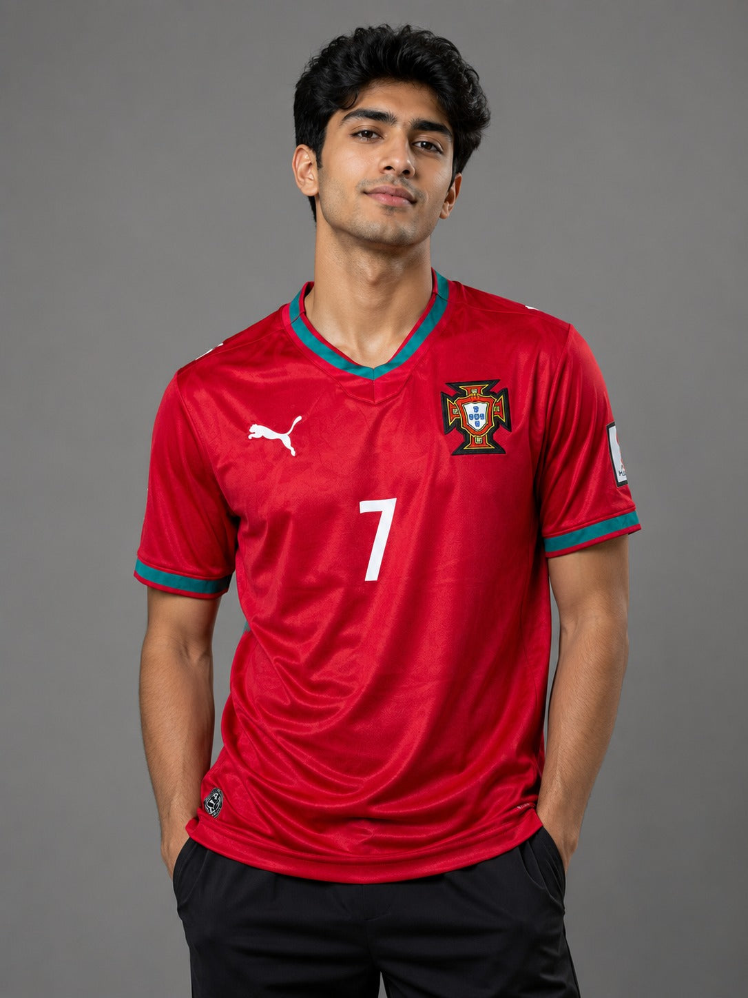 Portugal - Embroidered World Cup Home Jersey