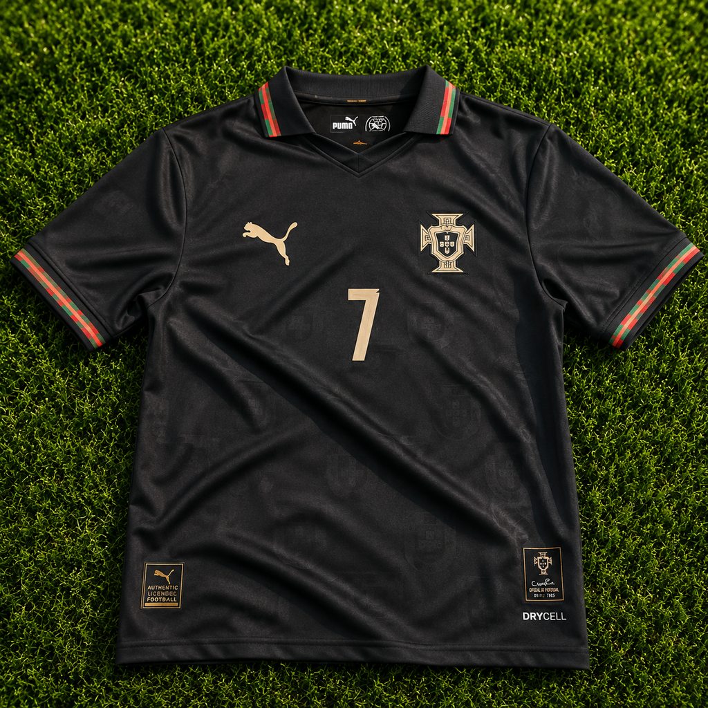 Portugal 2026 Black Football Jersey – Ronaldo #7