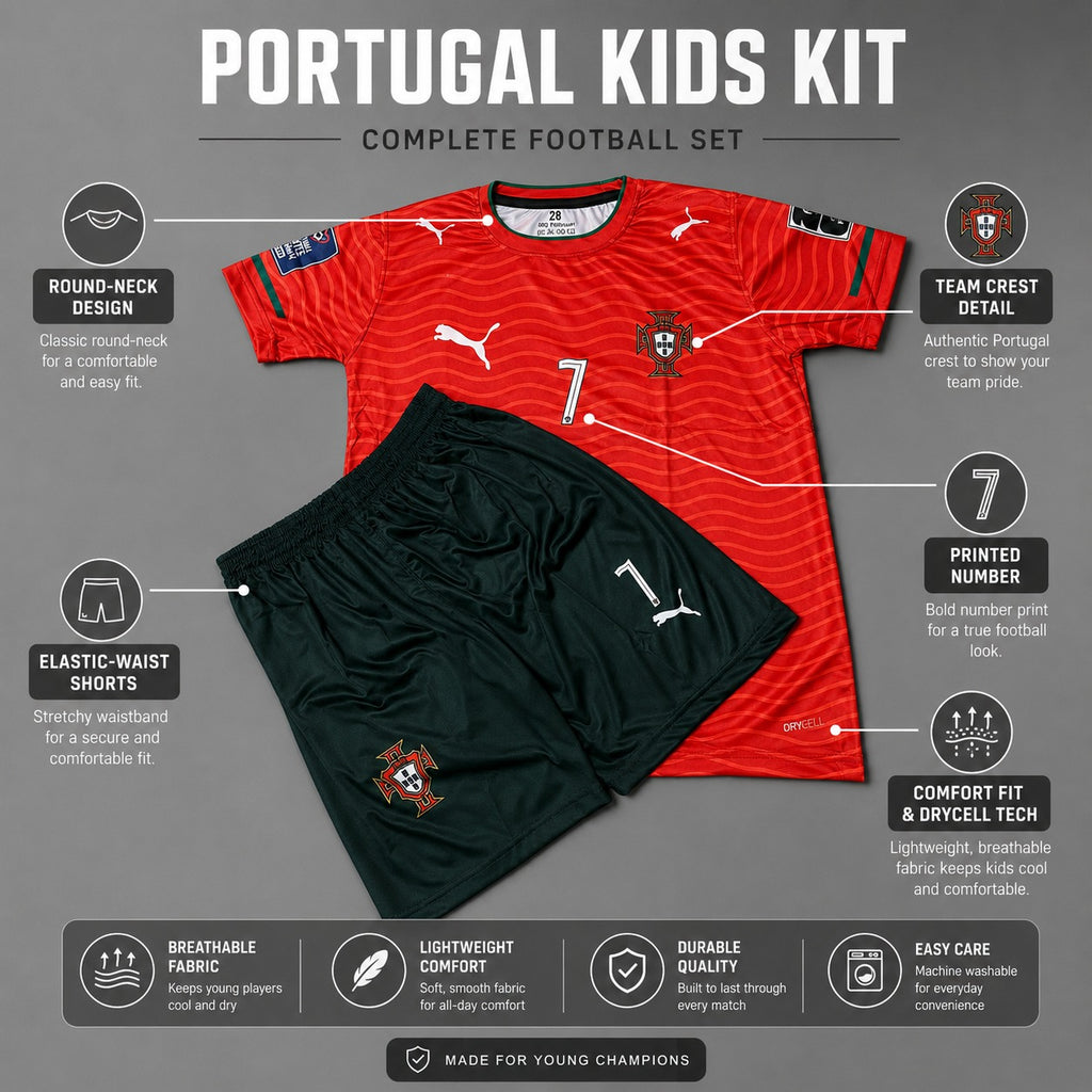 Portugal - World Cup Home kits For Kids