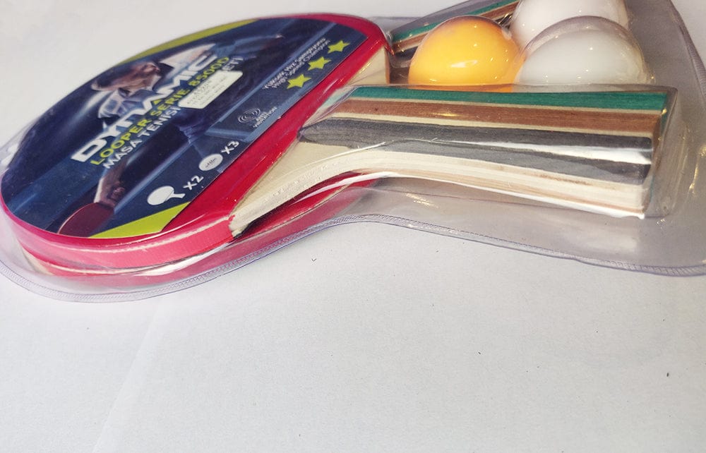 Table Tennis Rackets pack of 2 , Ping Pong Racket Pack with 3 Free Balls - Table tennis Tango Sports
