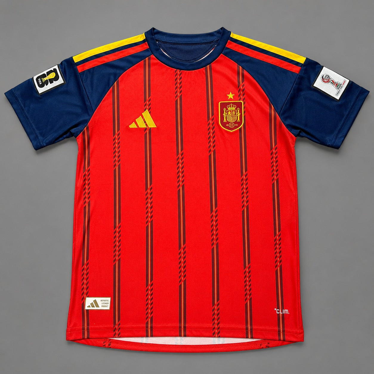 Spain - Embroidered World Cup Home Jersey