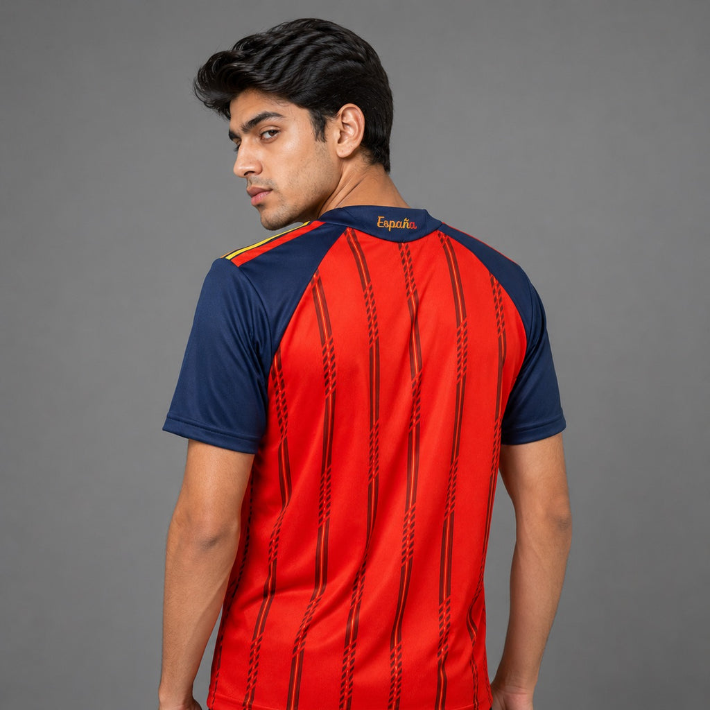Spain - Embroidered World Cup Home Jersey