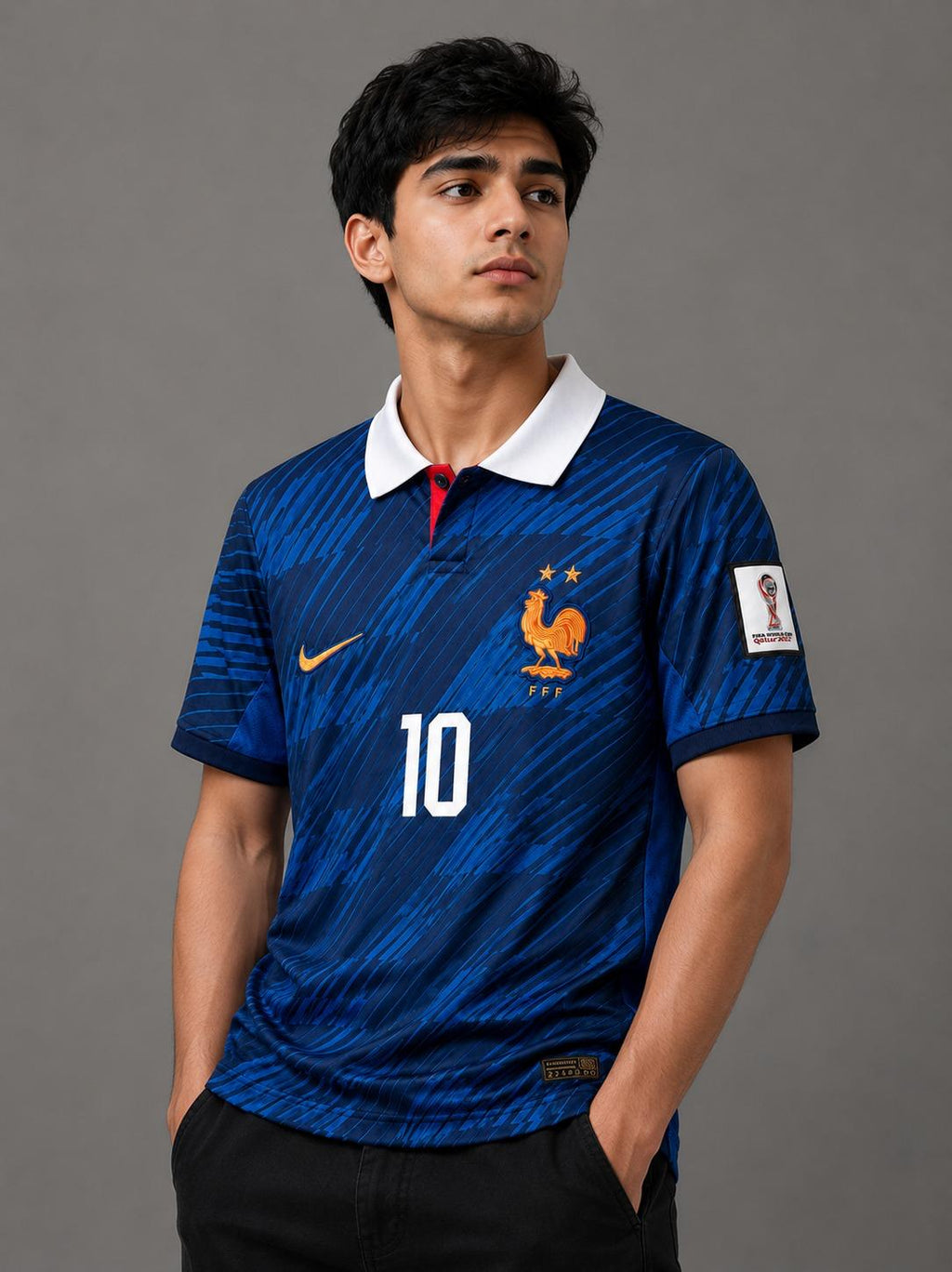 France - Embroidered World Cup Home Jersey