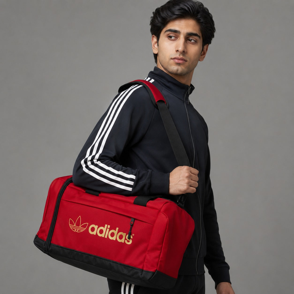 Ads Trefoil Duffel bag 22 Inch - Red