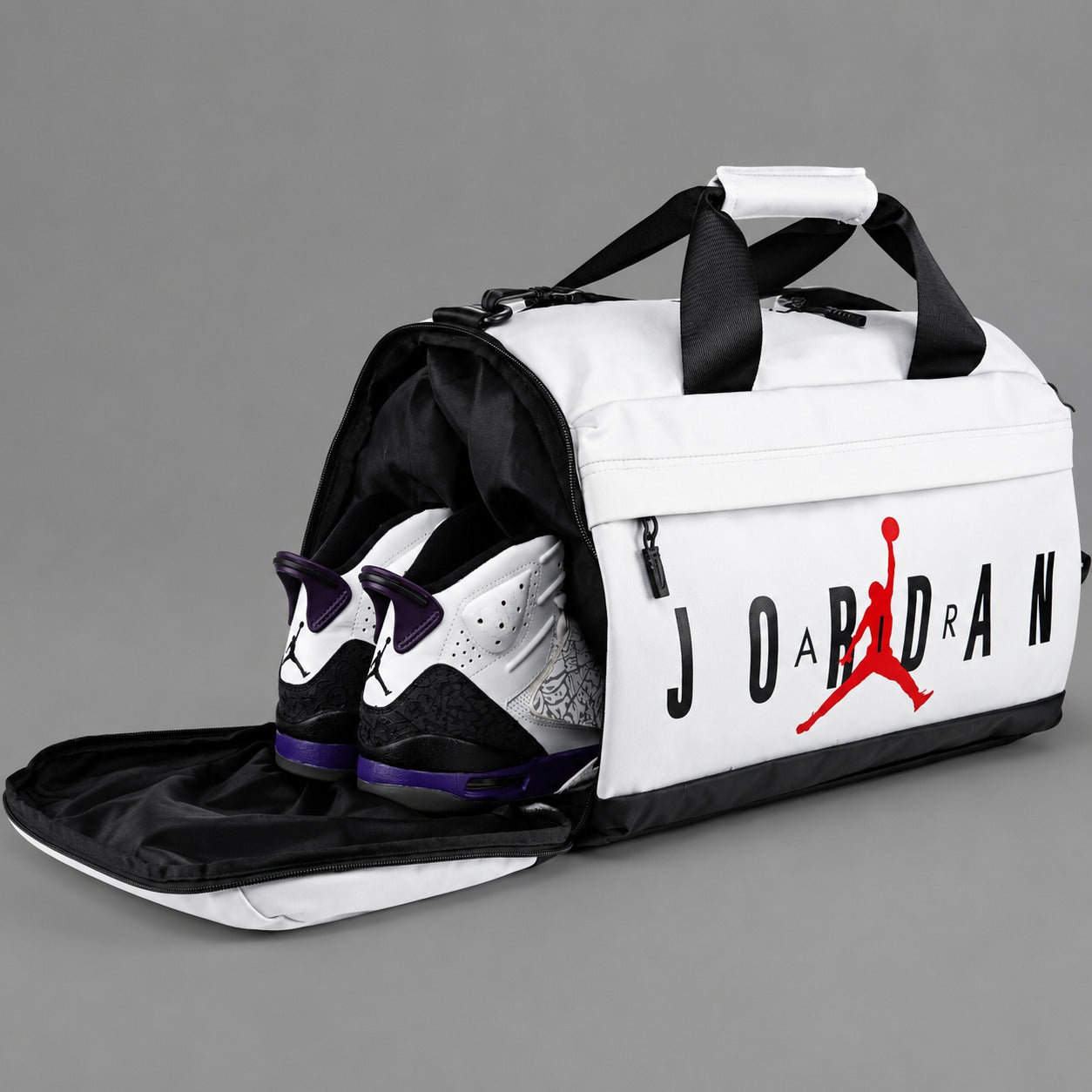 Nk Air Jordan Duffle Bag - White 22 Inches