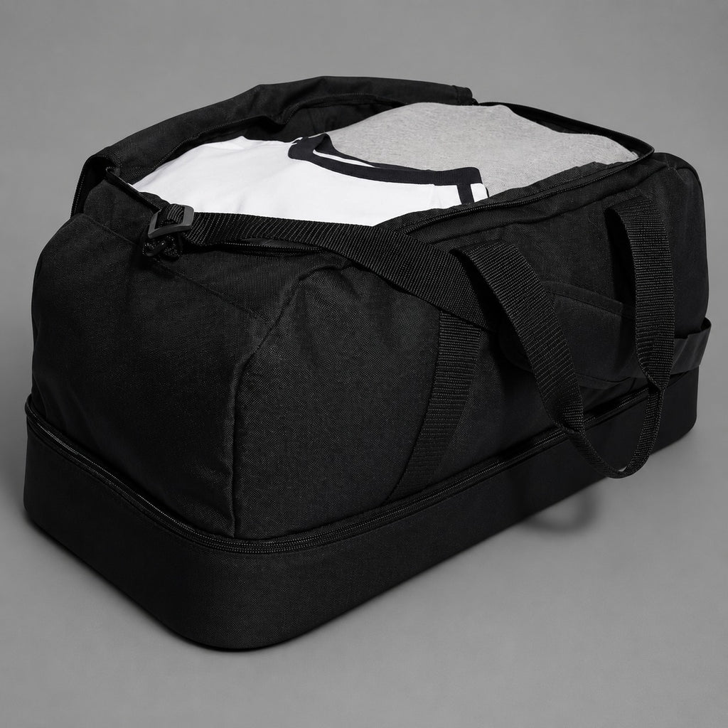 Ads Tiro League Duffel Bag With Shoe Compartment - Black