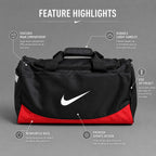 NK Sports Bag Brasilia Training Bag - Black & Red
