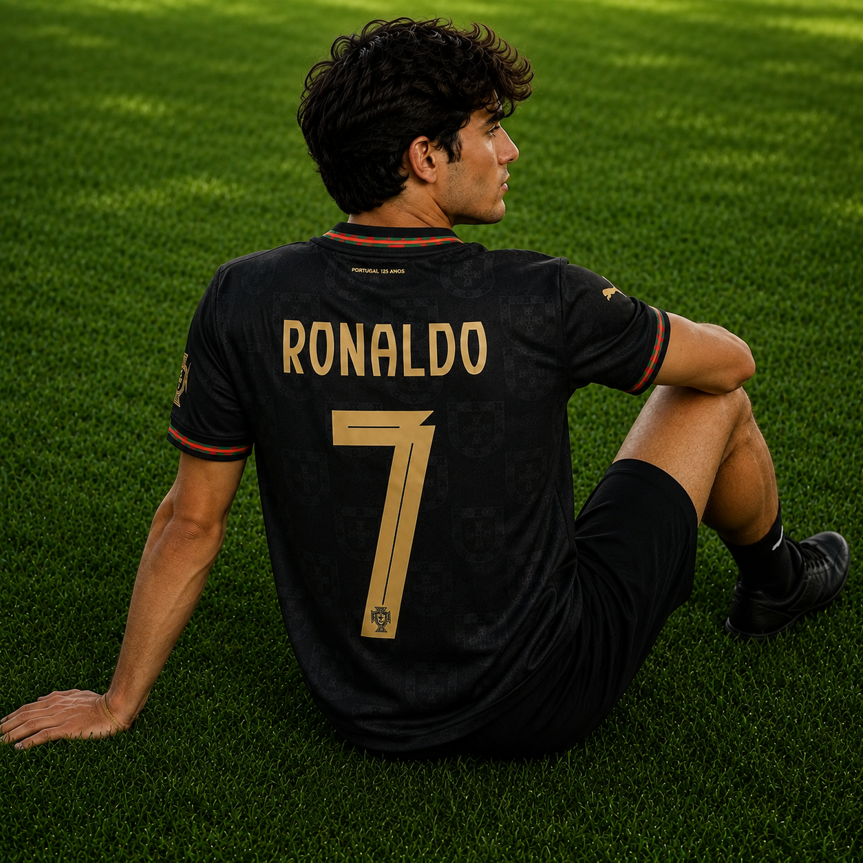 Portugal 2026 Black Football Jersey – Ronaldo #7